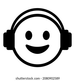 Enfrentar emociones positivas. Ilustración del icono del vector.