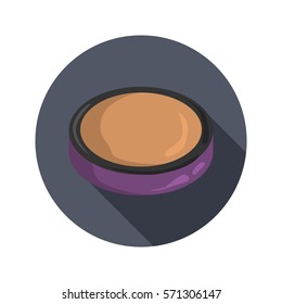 Face powder color icon for web and mobile design