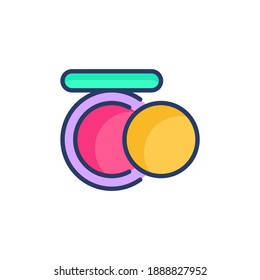 
Face Powder icon in vector. Logotype