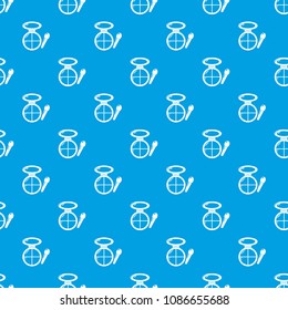Face powder multicolor pattern vector seamless blue repeat for any use