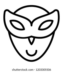 A face prop on eye, party costume 