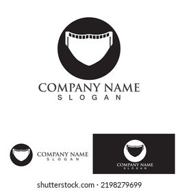 Face protection  Mask Vector logo. Medical Mask logo vector icon illustration design