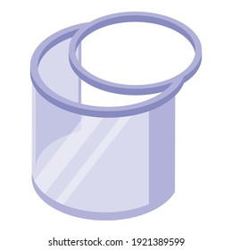 Face protection screen icon. Isometric of face protection screen vector icon for web design isolated on white background