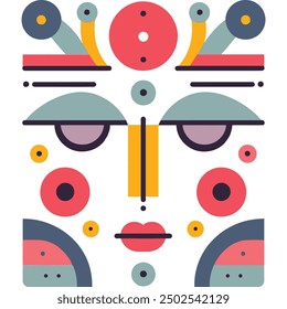 face puzzle image illustration suitable for your printing needs