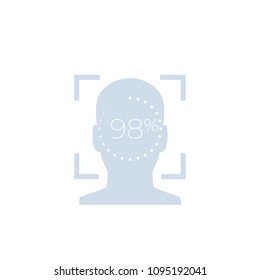 顔認証 アイコン のイラスト素材 画像 ベクター画像 Shutterstock