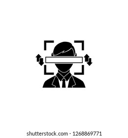 Face recognition. Biometric identification. Facial recognition system.