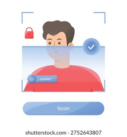 Face Recognition Biometric Identity Verification Scan