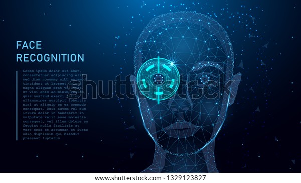 Face Recognition Facial Recognition System Concept Stock Vector ...