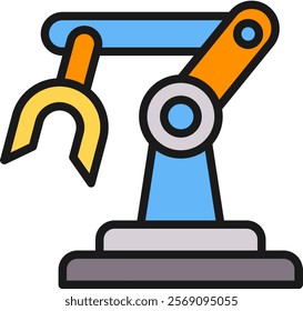 Face Recognition Icon Lineal Color Vector Illustration
