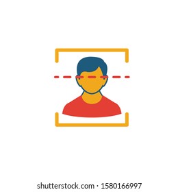 Face Recognition icon. Simple element from security icons collection. Creative Face Recognition icon ui, ux, apps, software and infographics.