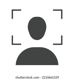 Face Recognition icon vector image. Can also be used for Cyber Security. Suitable for mobile apps, web apps and print media.