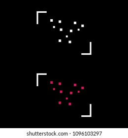 Face recognition system line icon, outline vector sign, linear pictogram isolated on white. Symbol, logo illustration