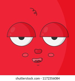 Face red emoji