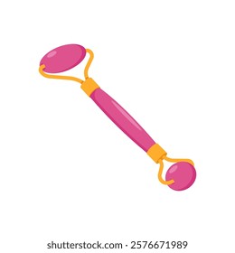 Face Roller, Cosmetics Vector Illustration Isolated