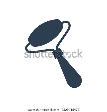 Face Roller Icon Isolated On White Background