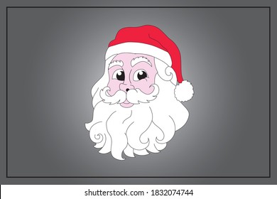 The face of Santa Claus, also known as Father Christmas, Saint Nicholas, Saint Nick, Kris Kringle, or simply Santa, is a legendary character originating in Western Christian culture. 