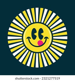 Face savoring food emoji vector illustration design editable and resizable 
