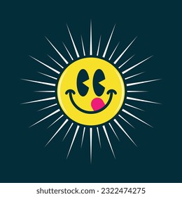 Face savoring food emoji vector illustration design editable and resizable 
