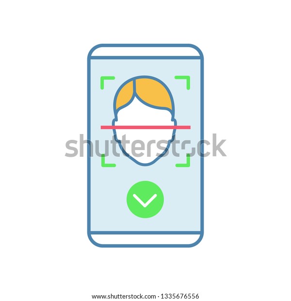 Face Scan Approved Color Icon Face Stock Vector Royalty Free