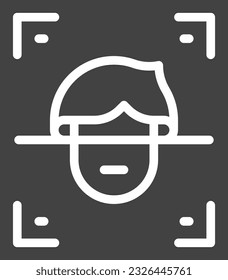 Face Scan Icon image. Suitable for mobile application.