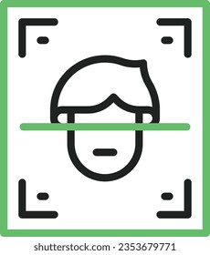 Face Scan Icon image. Suitable for mobile application.