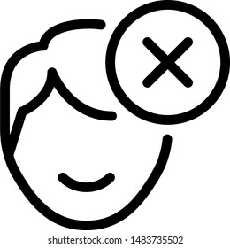 Face scan on smartphone with error logotype layout