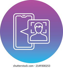 Face Scan vector icon. Can be used for printing, mobile and web applications.