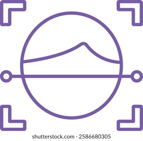 Face Scan vector icon. Can be used for printing, mobile and web applications.