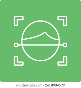Face Scan vector icon. Can be used for printing, mobile and web applications.