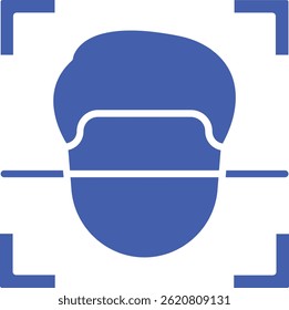 Face Scan vector icon. Can be used for printing, mobile and web applications.