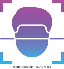 Face Scan vector icon. Can be used for printing, mobile and web applications.