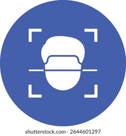 Face Scan vector icon. Can be used for printing, mobile and web applications.