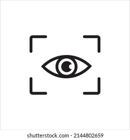 Vektorgrafik-Symbol des Gesichtsscanners
