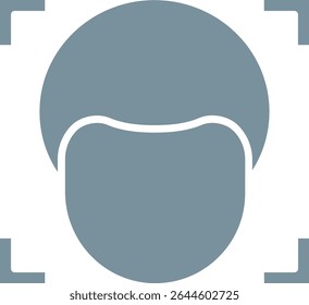 Face Scanner vector icon. Can be used for printing, mobile and web applications.