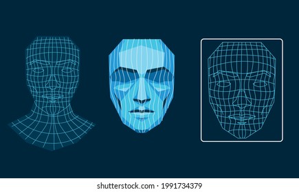 face scanning technology, grid faces