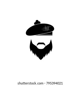 The face of a Scottish man icon. Element of United Kingdom culture icons. Premium quality graphic design icon. Signs, outline symbols collection icon for websites, web design on white background