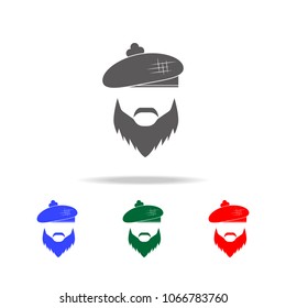 The face of a Scottish man icon. Elements of United Kingdom multi colored icons. Premium quality graphic design icon. Simple icon for websites, web design, mobile app on white background