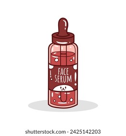 Face serum hand-drawn element vector illustration