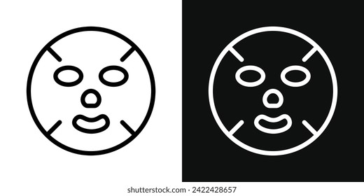 Maskenbildsatz für Gesichtsmasken Vektorgrafik