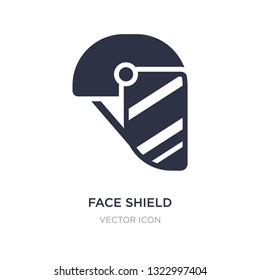 face shield icon on white background. Simple element illustration from Technology concept. face shield sign icon symbol design.