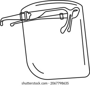 Face shield mask line  for protection from virus