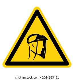 Face Shield Required  Symbol Sign ,Vector Illustration, Isolate On White Background Label. EPS10