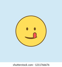 A face shown with a thermometer, presumed to be feeling sick, sick emoji