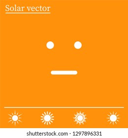 Face sign icon, vector illustration. Flat design style