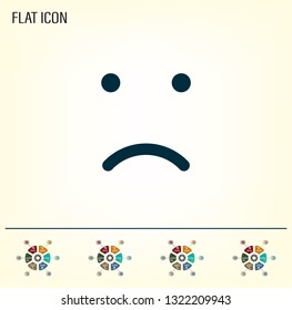 Face sign icon, vector illustration. Flat design style