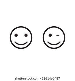 Face sign icon, vector illustration