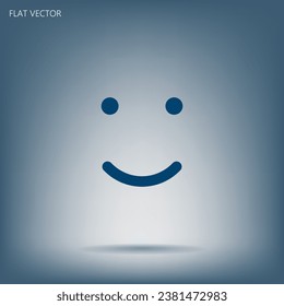 Face sign icon, vector illustration. Flat design style