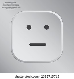 Face sign icon, vector illustration. Flat design style