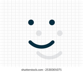 Face sign icon, vector illustration. Flat design style