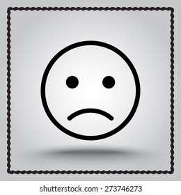 Face sign icon, vector illustration. Flat design style 
